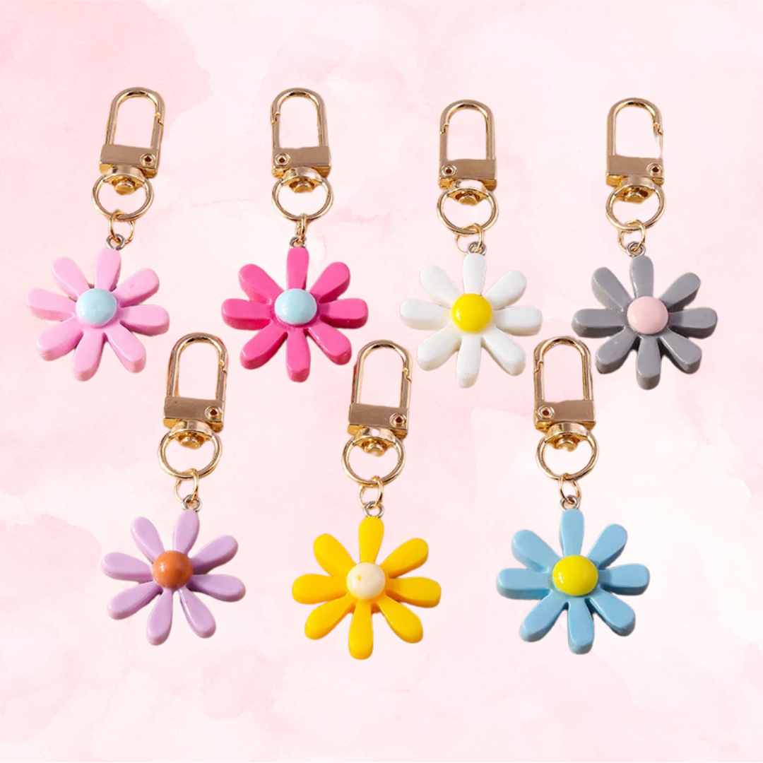 Flower Charm Keychain