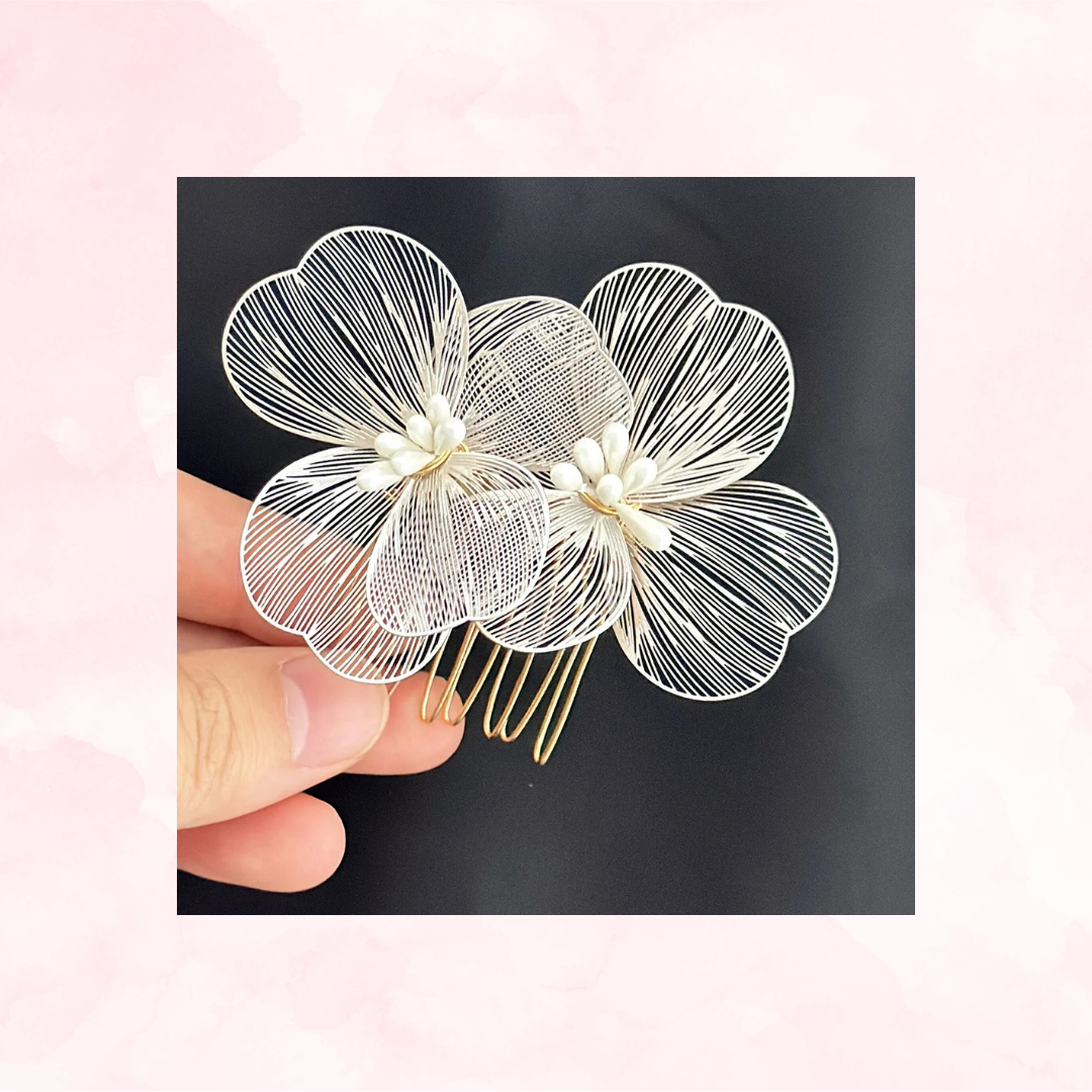 Flower Hair Clip Comb