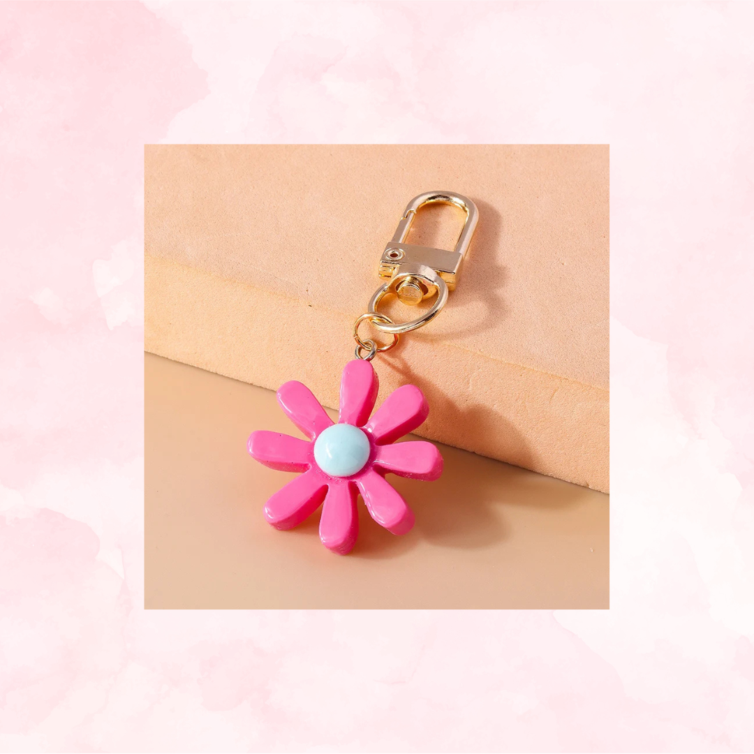 Flower Charm Keychain