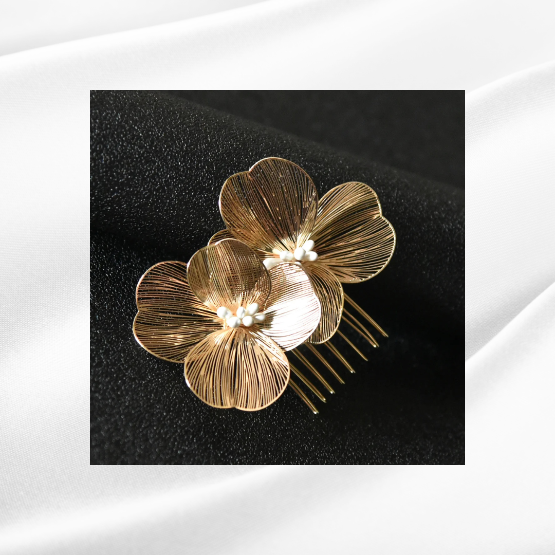 Flower Hair Clip Comb