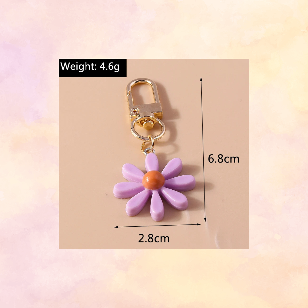 Flower Charm Keychain