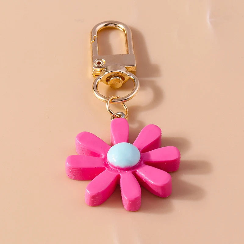 Flower Charm Keychain