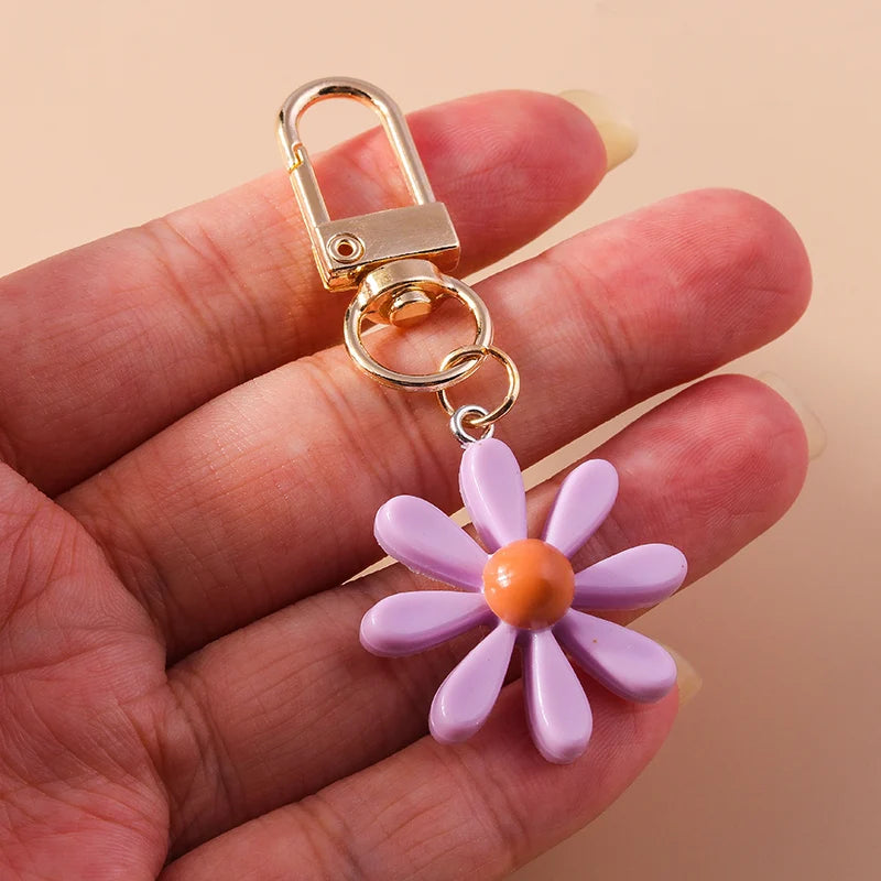 Flower Charm Keychain