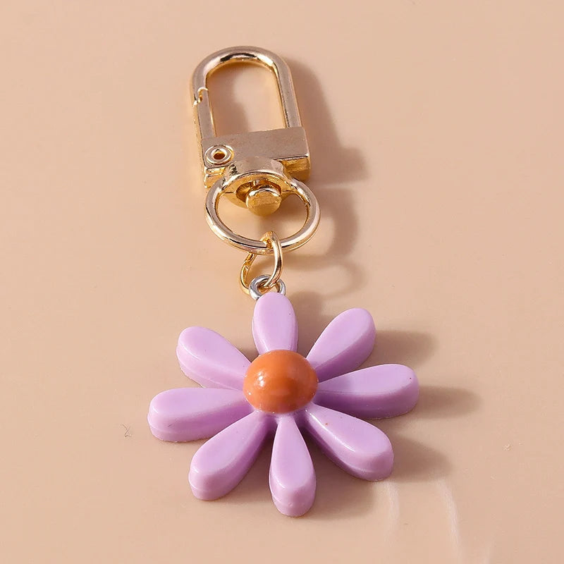 Flower Charm Keychain