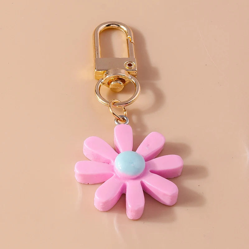 Flower Charm Keychain